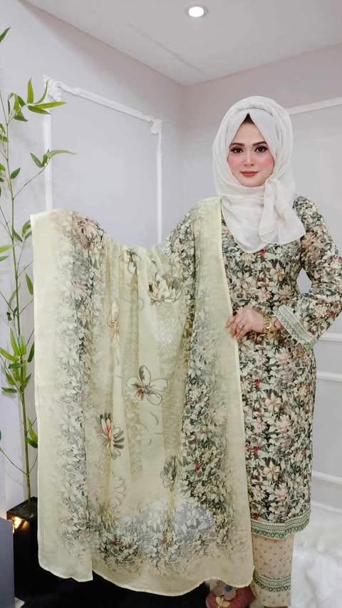 (m)ganga swiss print (lemon mint)