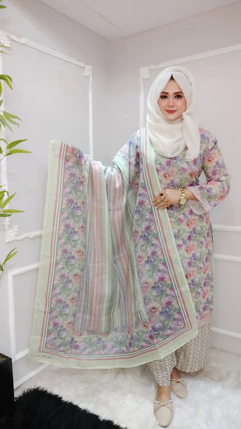 (m)poddo ganga printed swiss (lemon)