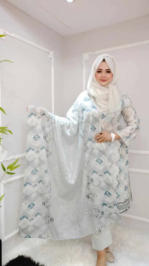 (rt)jamdani pattern (white)