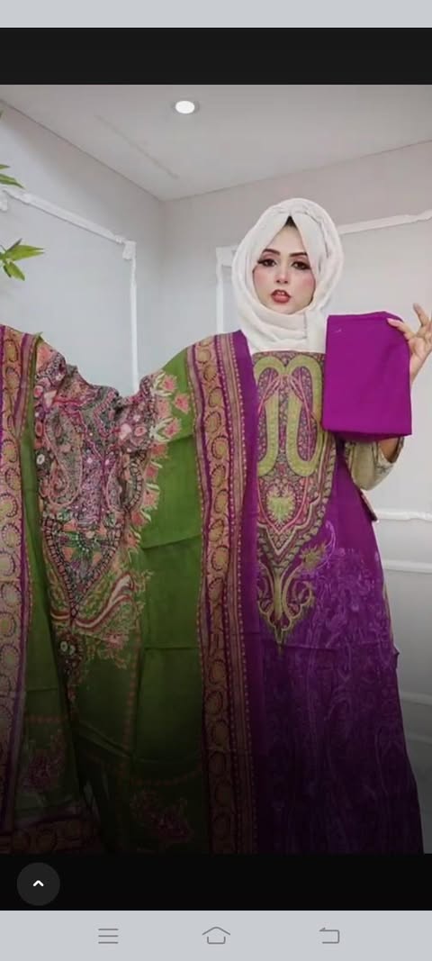 (sj) ethnic lawn purple